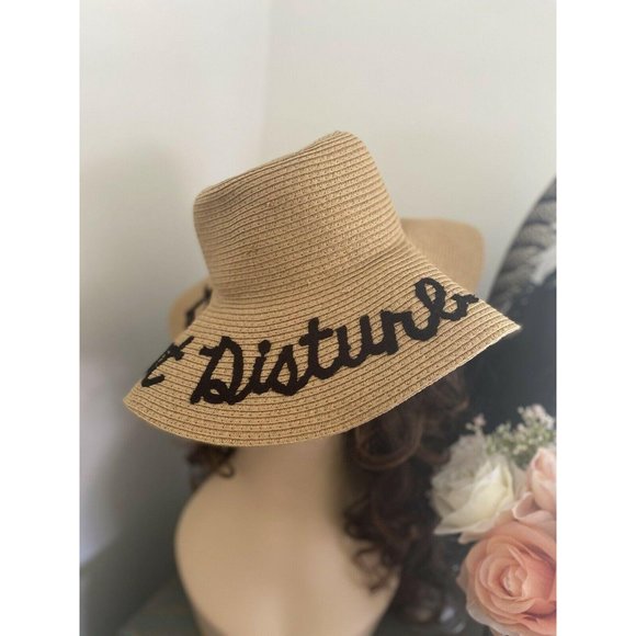 Beach Cruise Hat Foldable Woven Straw Floppy‎ M/L - Picture 7 of 12